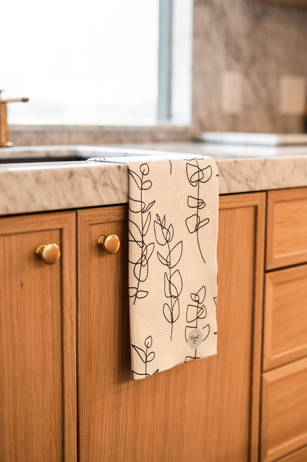 BOTANICAL  KITCHEN TOWEL DesertAqua