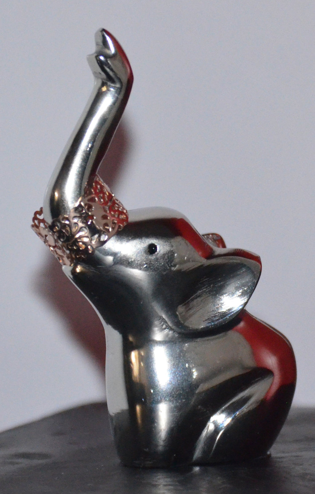Elephant Ring Holder (4", Silver Finish) Vibhsa