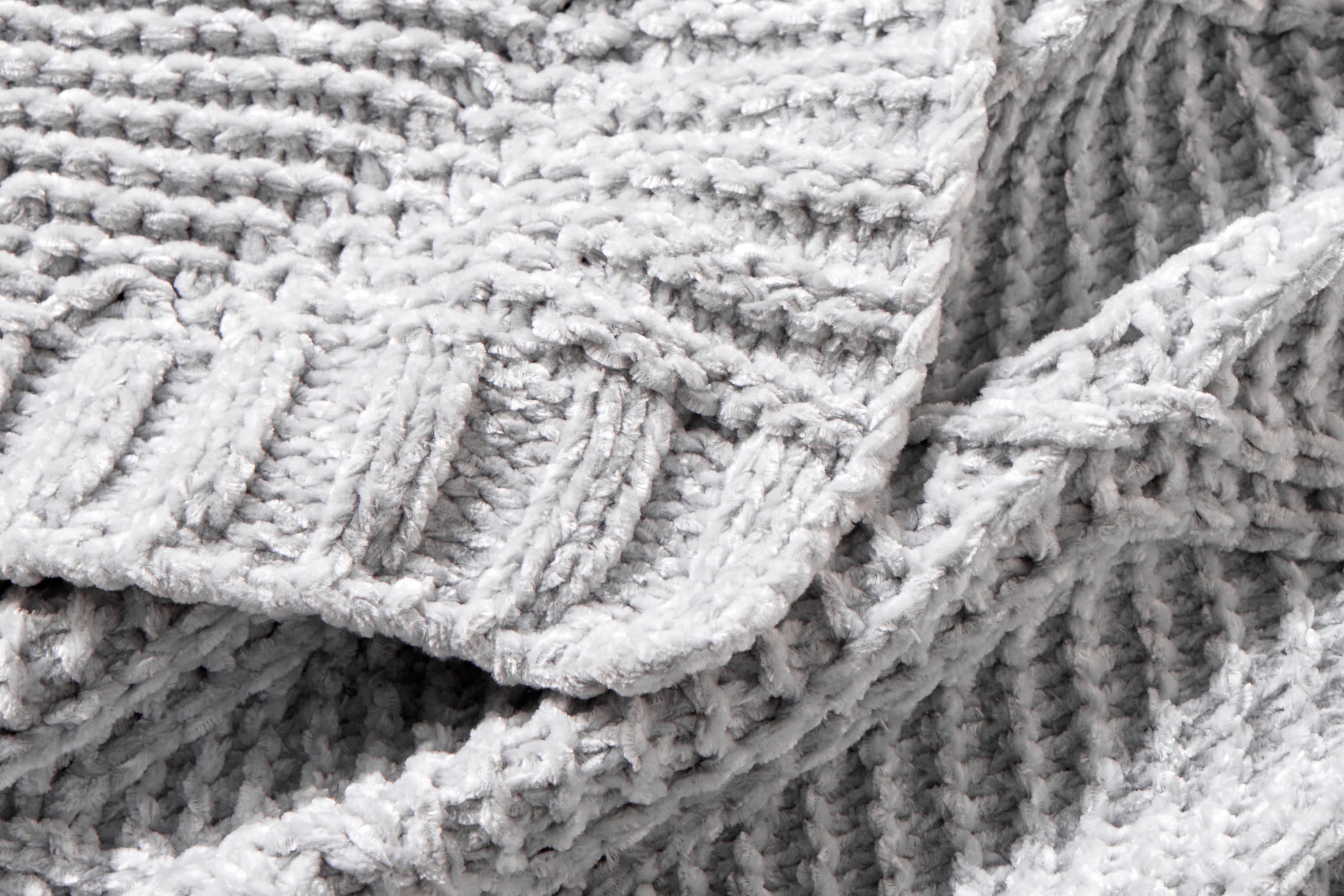 Diamond Chenille Throw Blanket Galaxy Home
