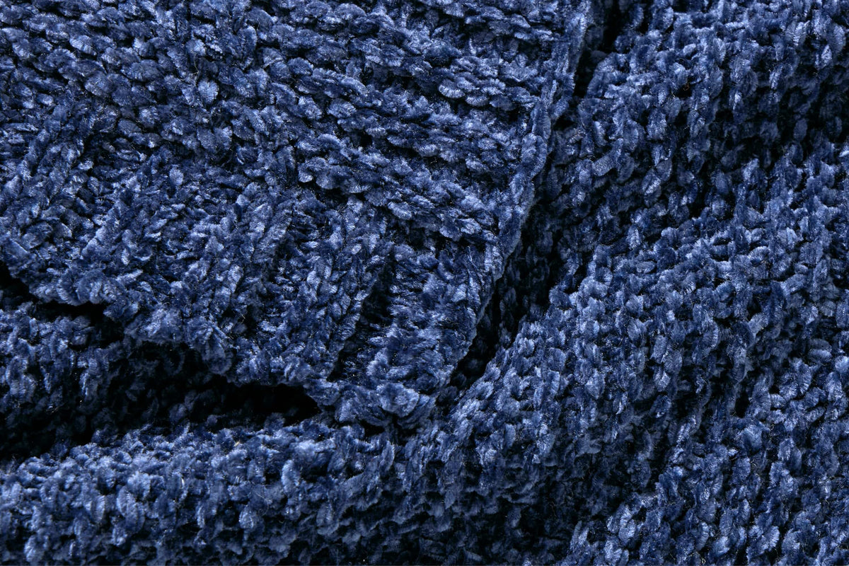 Diamond Chenille Throw Blanket Moon Pod
