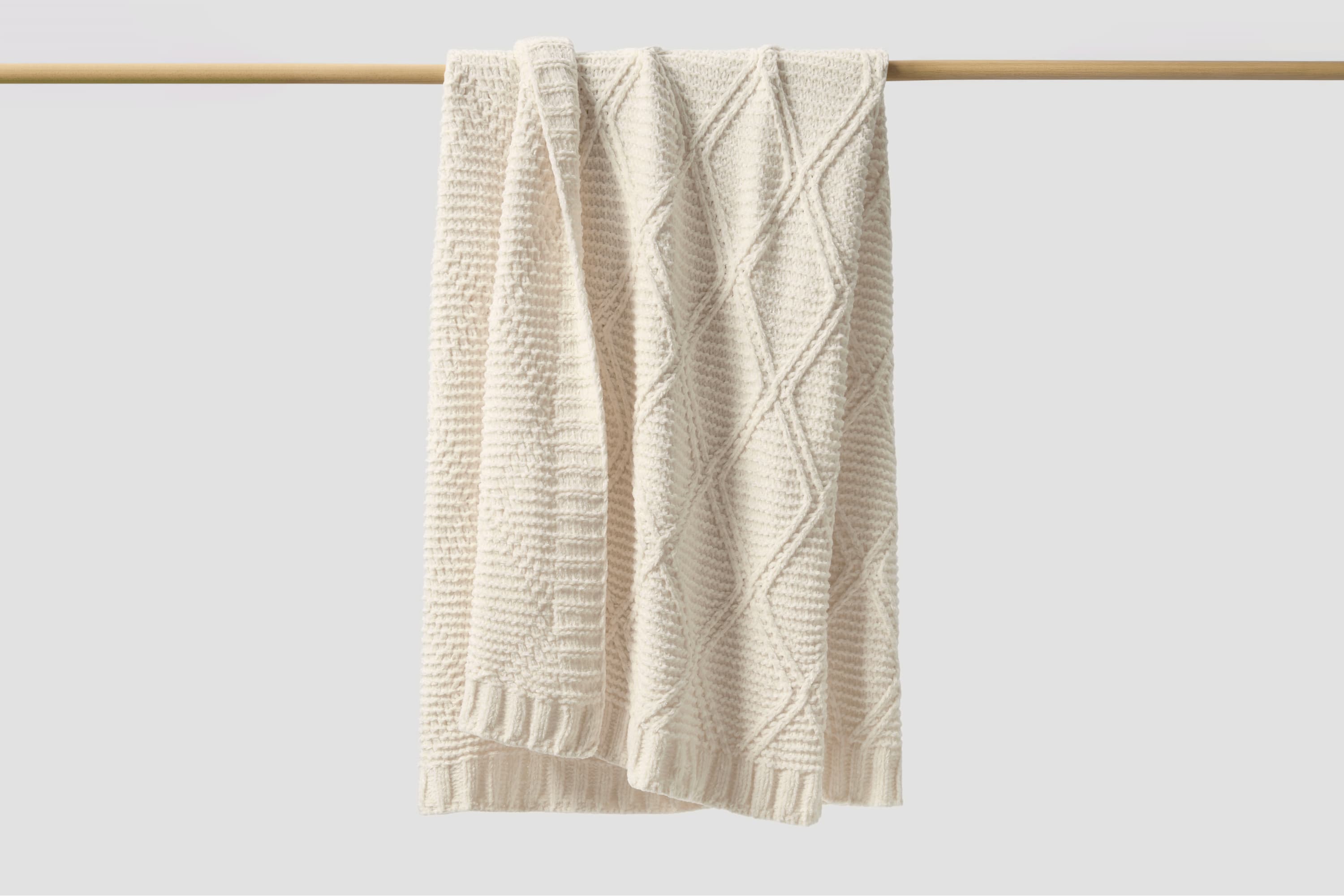 Diamond Chenille Throw Blanket Galaxy Home