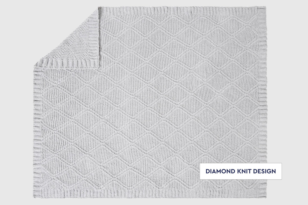 Diamond Chenille Throw Blanket Galaxy Home