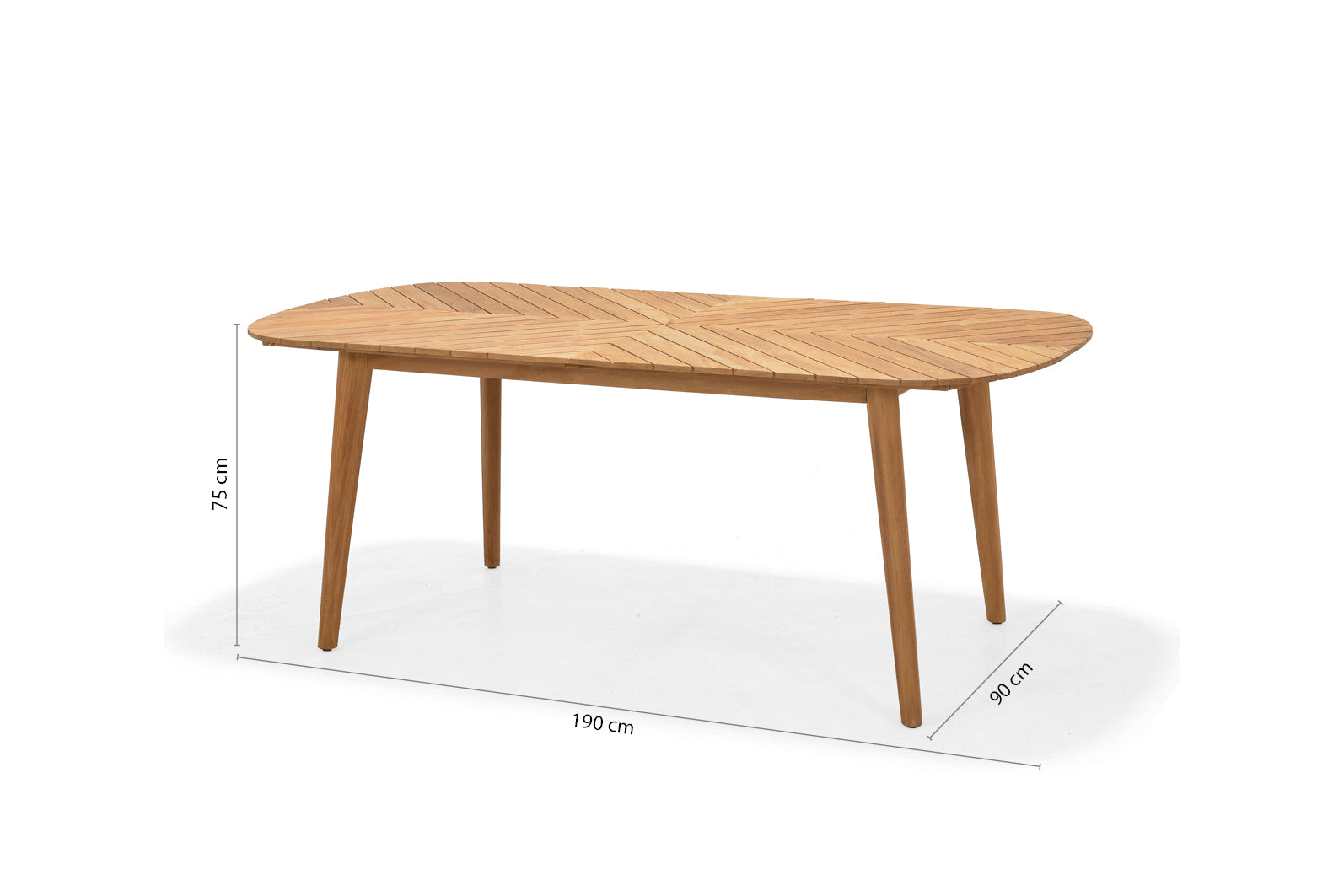 Jade Rectangular Teak Big Table LifestyleGarden US