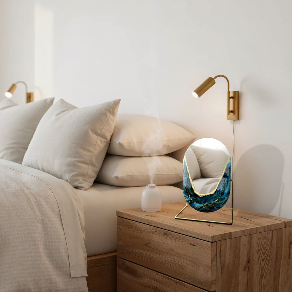 Hand Sculptured Vanity Wall Mirror – Tatiana Glen | Quiet Tide Tatiana & Glen