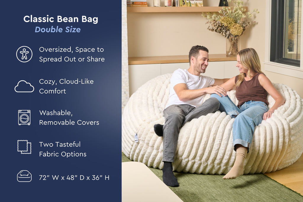 Classic Bean Bag Chair (Double) Galaxy Home