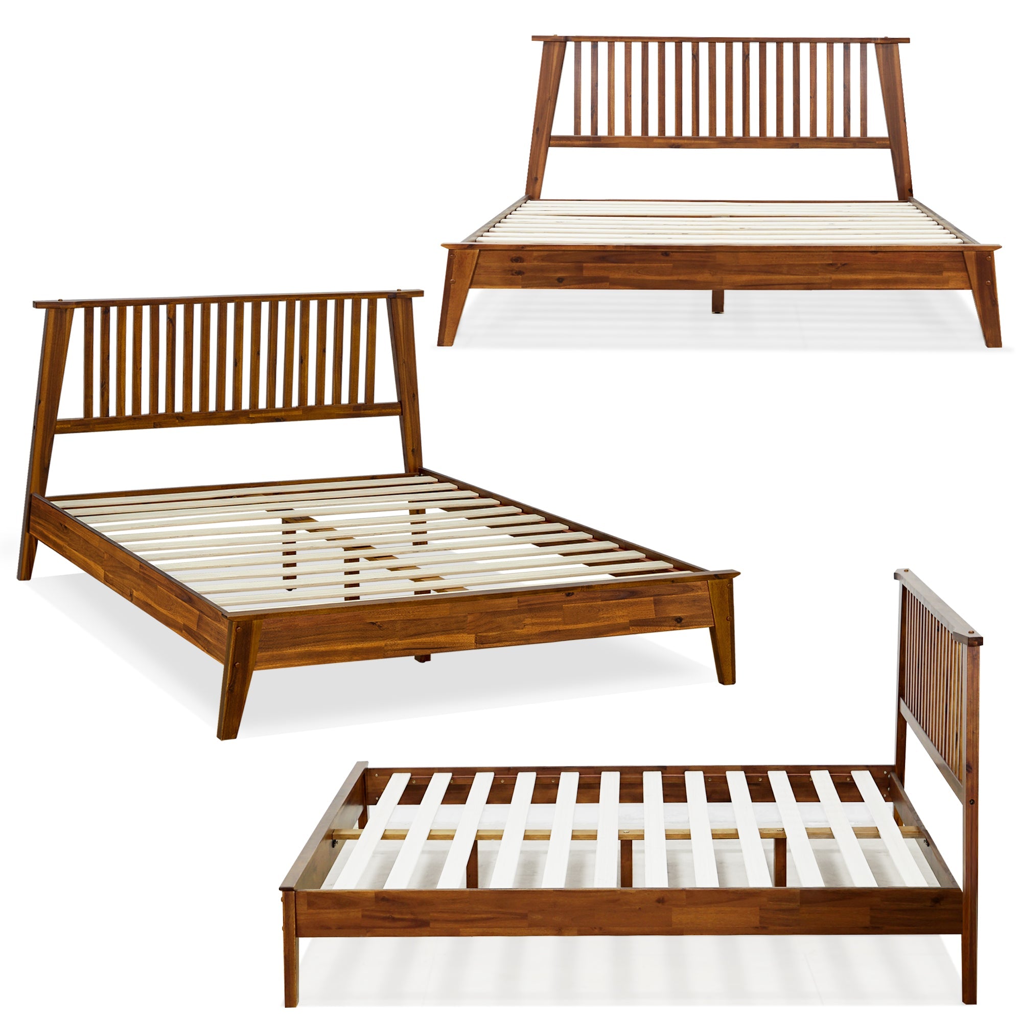Kaylin Solid Wood Bed Frame Megsu