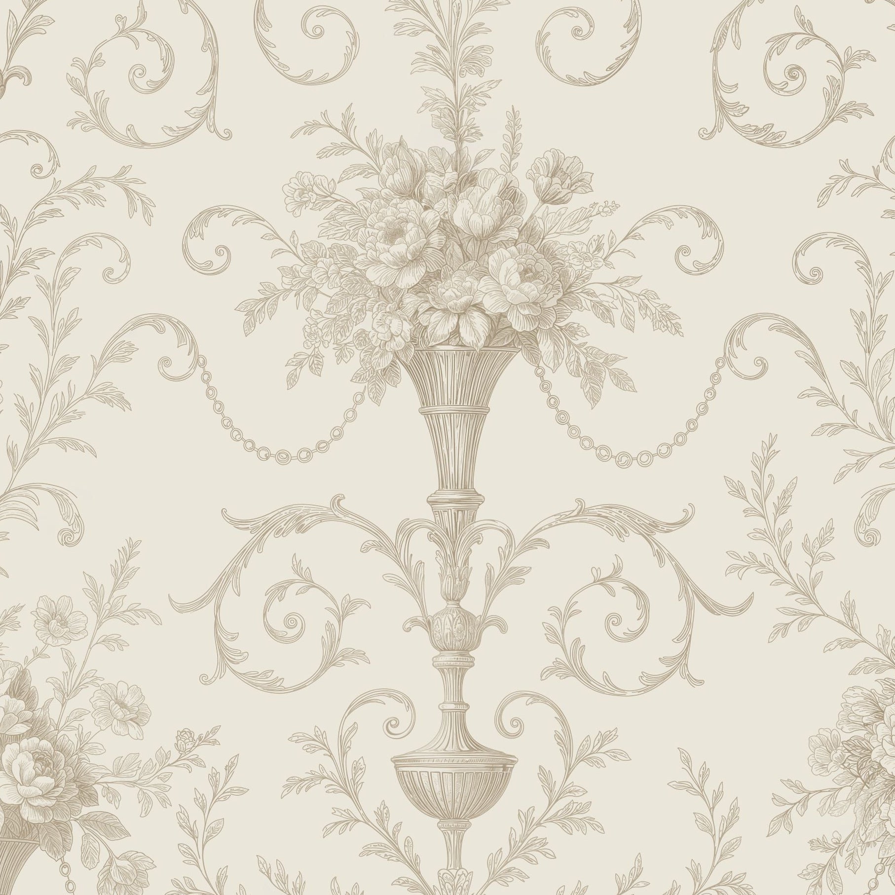 Faded Fleur Wallpaper WALL BLUSH