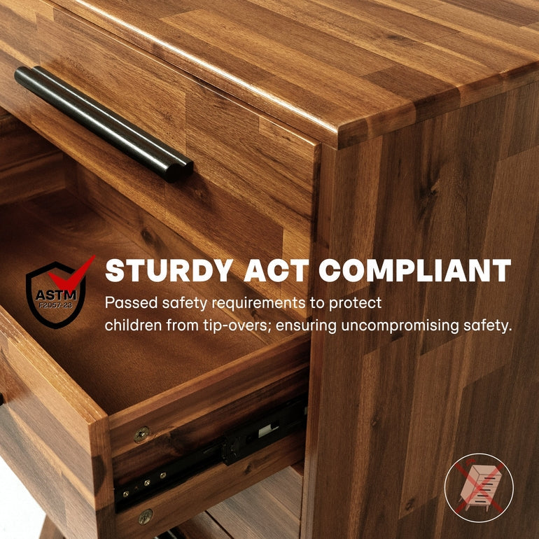 Linea Solid Wood Dresser Megsu