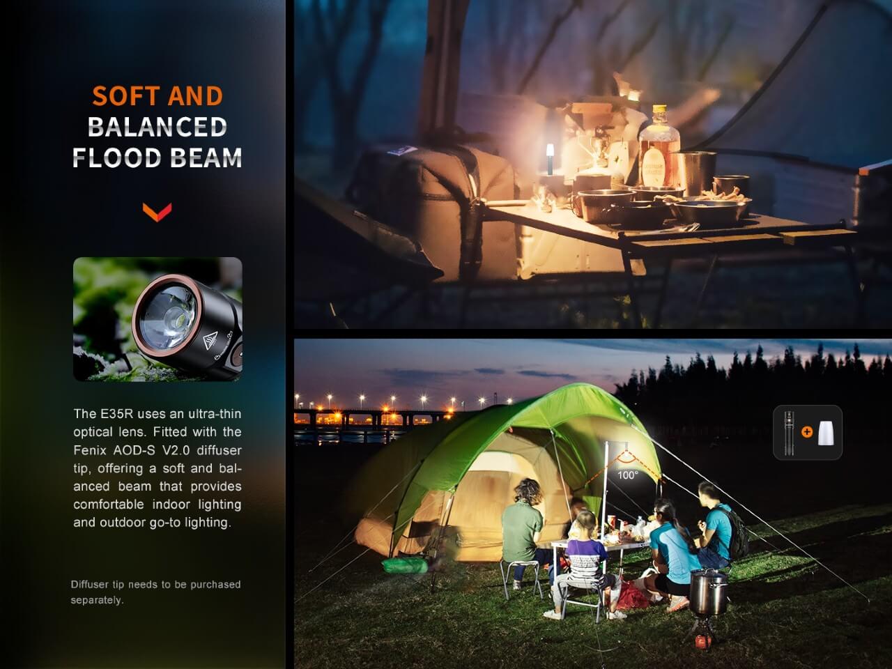 Fenix E35R High-Performance Rechargeable LED Flashlight Fenix Store