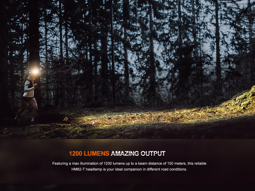 Fenix HM62-T Lightweight Trail Running Headlamp Fenix Store