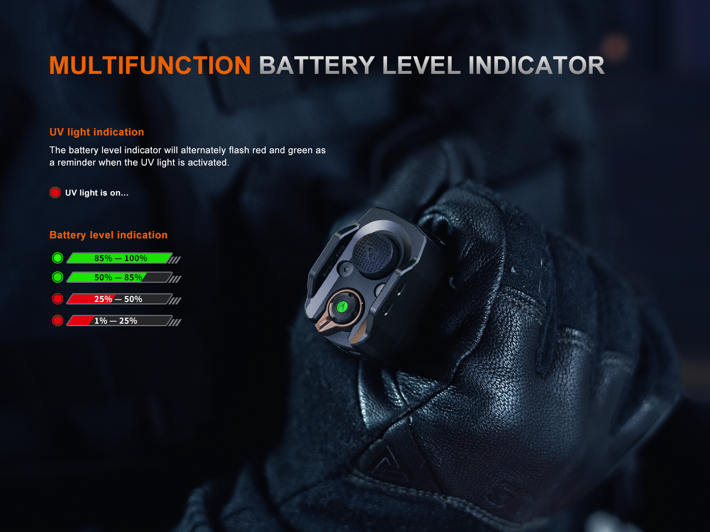 Fenix TK35R UV Light Rechargeable High-Performance Tactical Flashlight Fenix Store