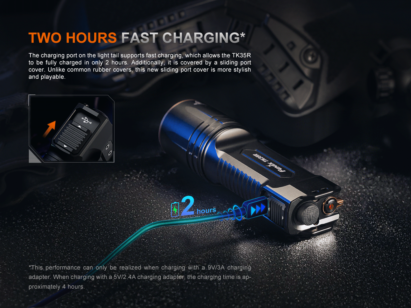 Fenix TK35R UV Light Rechargeable High-Performance Tactical Flashlight Fenix Store