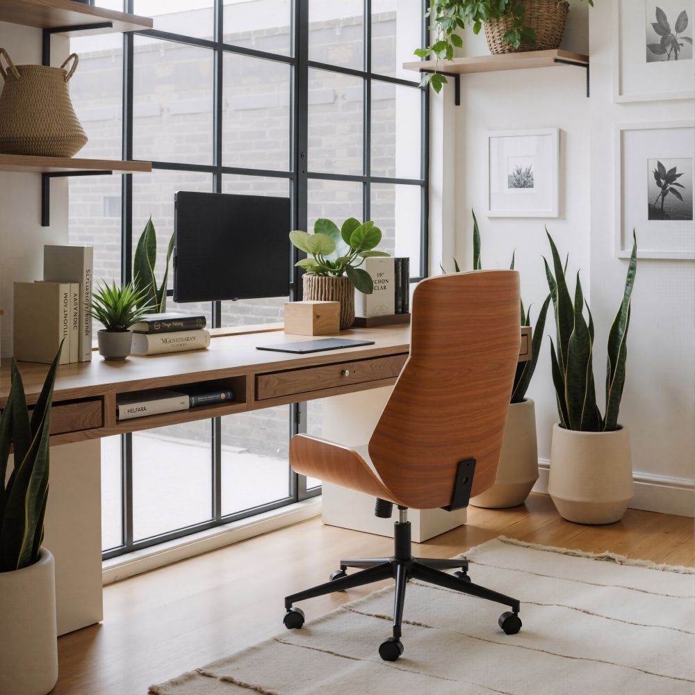Flex Faux Leather High Back Office Chair LOOMLAN