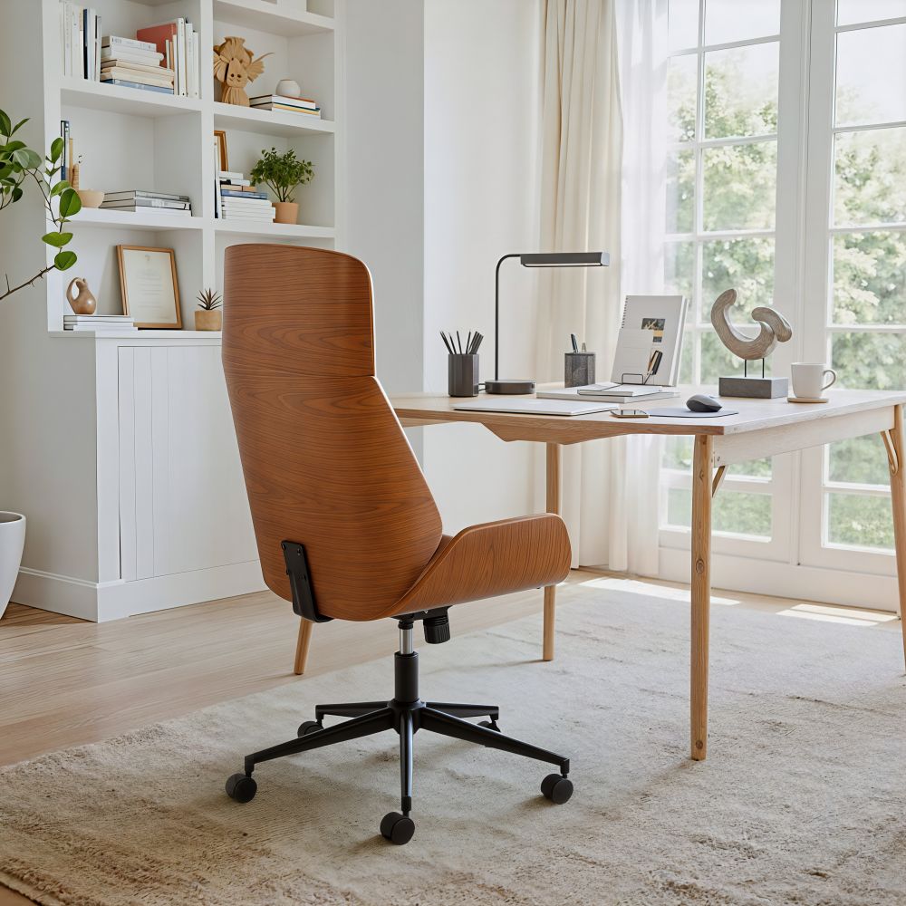 Flex Faux Leather High Back Office Chair LOOMLAN