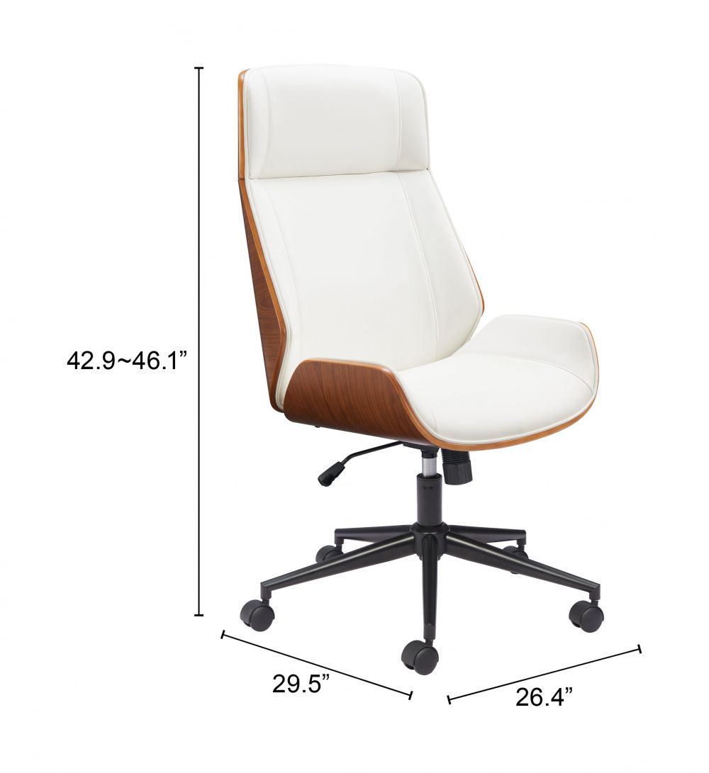 Flex Faux Leather High Back Office Chair LOOMLAN