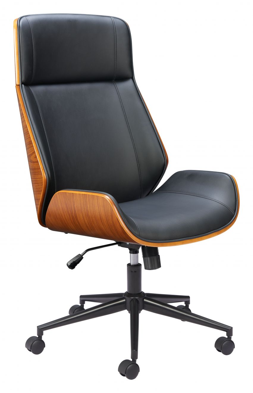 Flex Faux Leather High Back Office Chair LOOMLAN