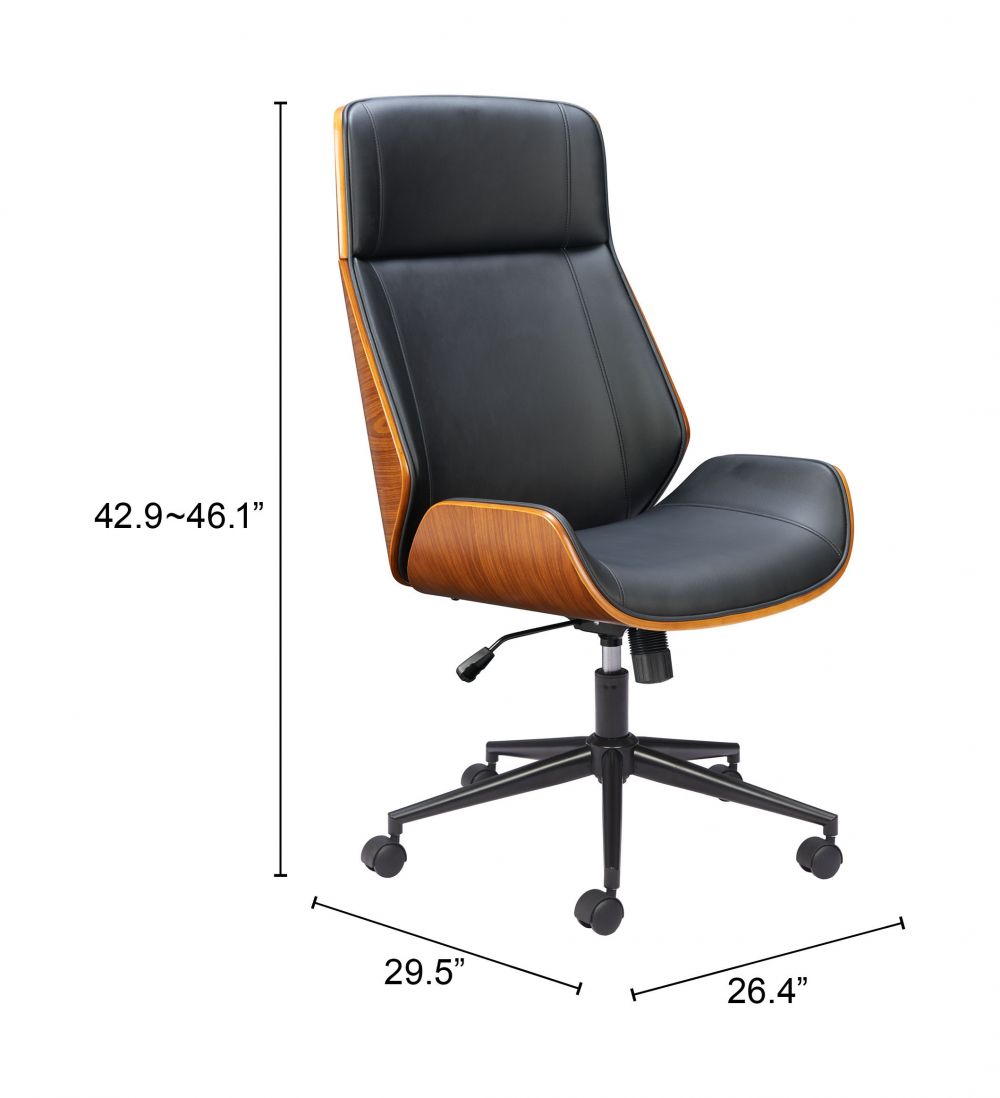 Flex Faux Leather High Back Office Chair LOOMLAN