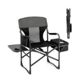 Folding Camping Directors Chair with Cooler Bag and Side Table DirectDeals