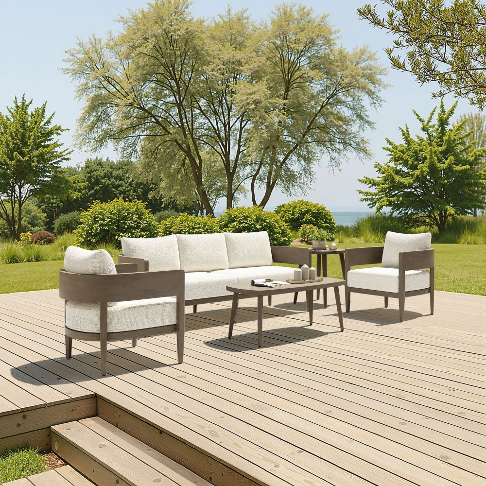 Foret Aluminum Outdoor Coffee Table LOOMLAN