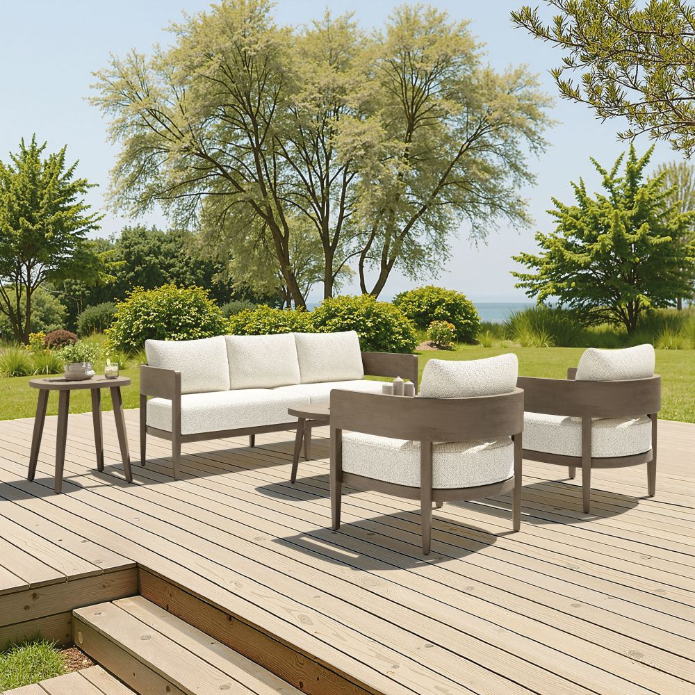 Foret Aluminum Outdoor Coffee Table LOOMLAN
