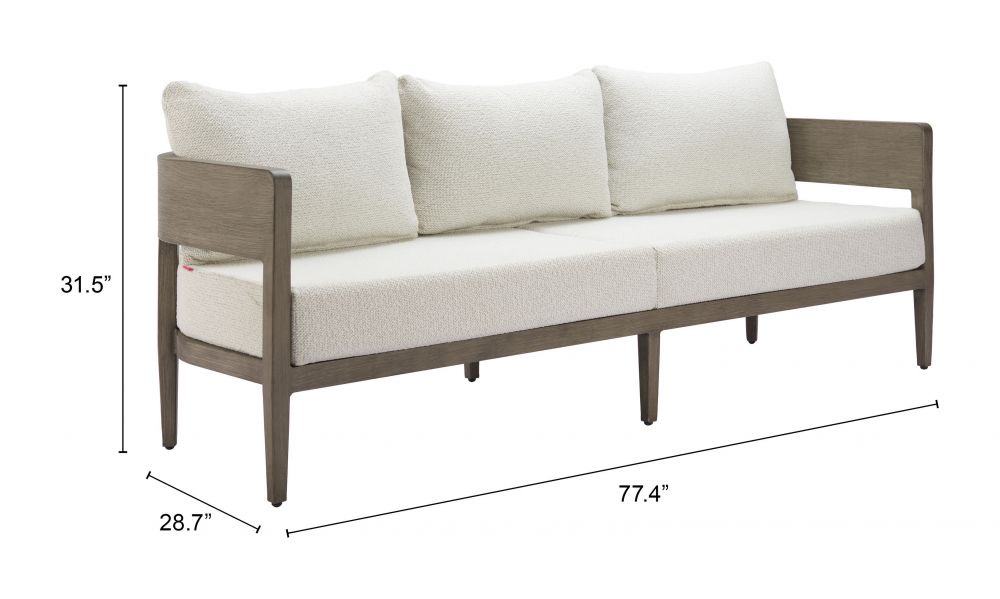 Foret Olefin Fabric Outdoor Sofa