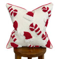 Candy Cane & Santa Hat Pillow Cover Busa Designs