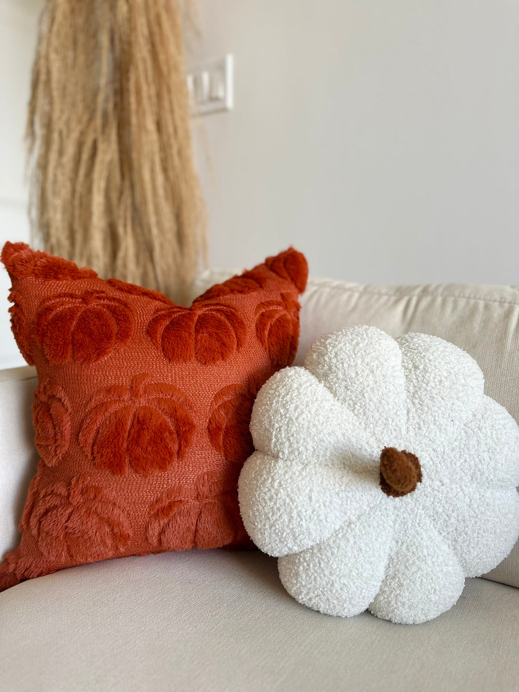 Dark Rust Pumpkin Pillow Cover Busa Designs