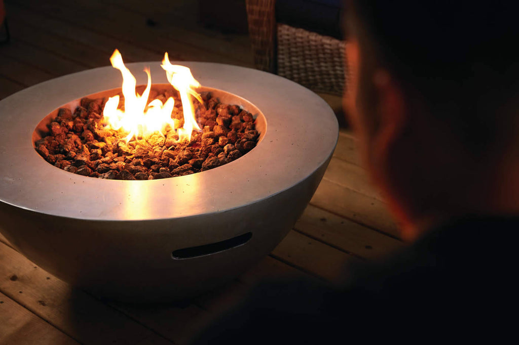 Patio Elegance 36-Inch Round Fire Table – Nexus Patioflame Table Patio Elegance