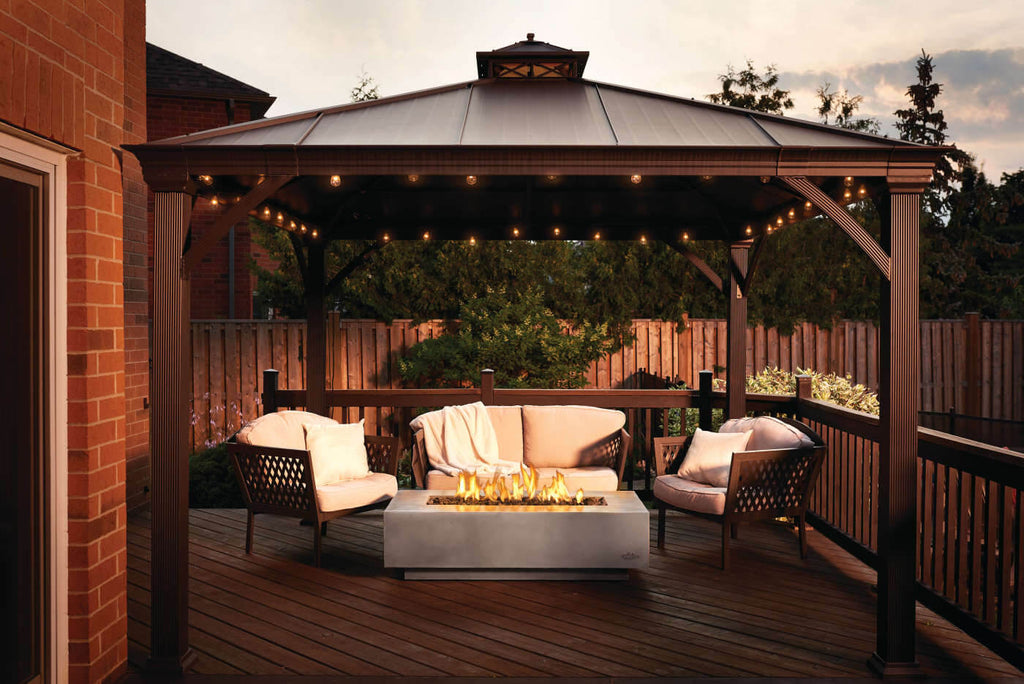 Patio Elegance Nexus 56-Inch Patioflame Fire Table for Ultimate Outdoor Enjoyment Patio Elegance