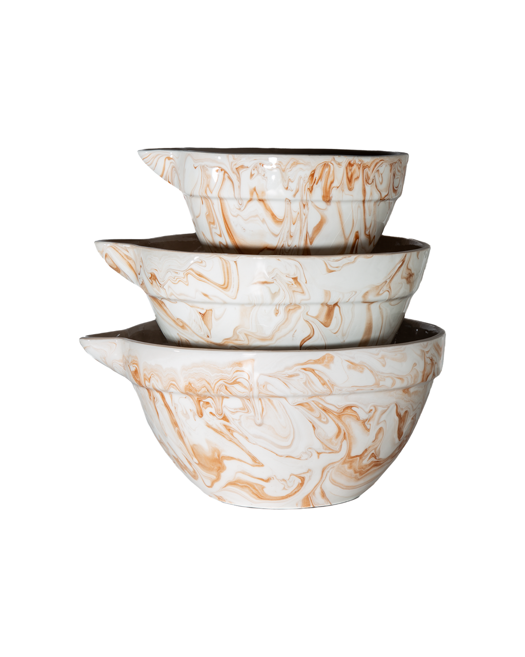 Marbled Terra Mixing Bowls - Set of 3 Une Vie Nomade