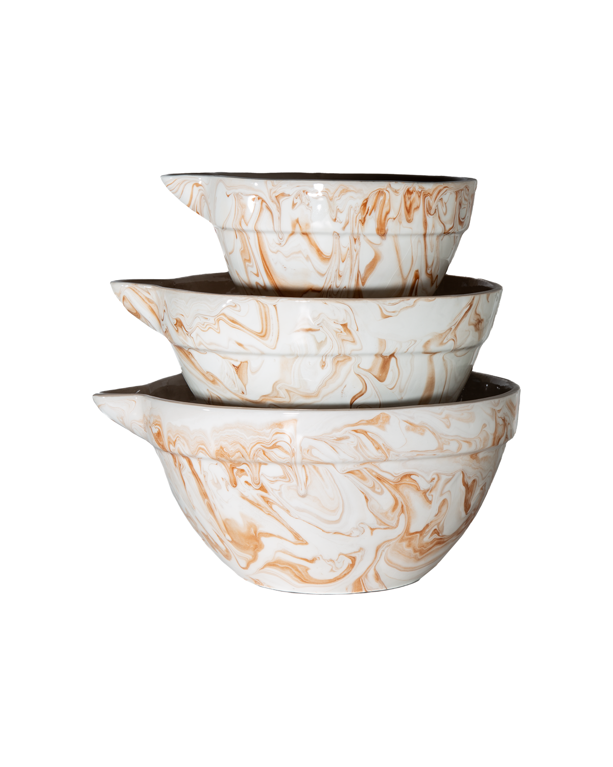 Marbled Terra Mixing Bowls - Set of 3 Une Vie Nomade