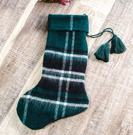 Tartan Stocking, 2 Color Options Thenestedfig