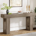 Modern Farmhouse 63-inch Entryway Console Sofa Table in Grey Wood Finish HomePacific