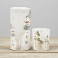 Set of 2 Snowman Glass Jars Thenestedfig