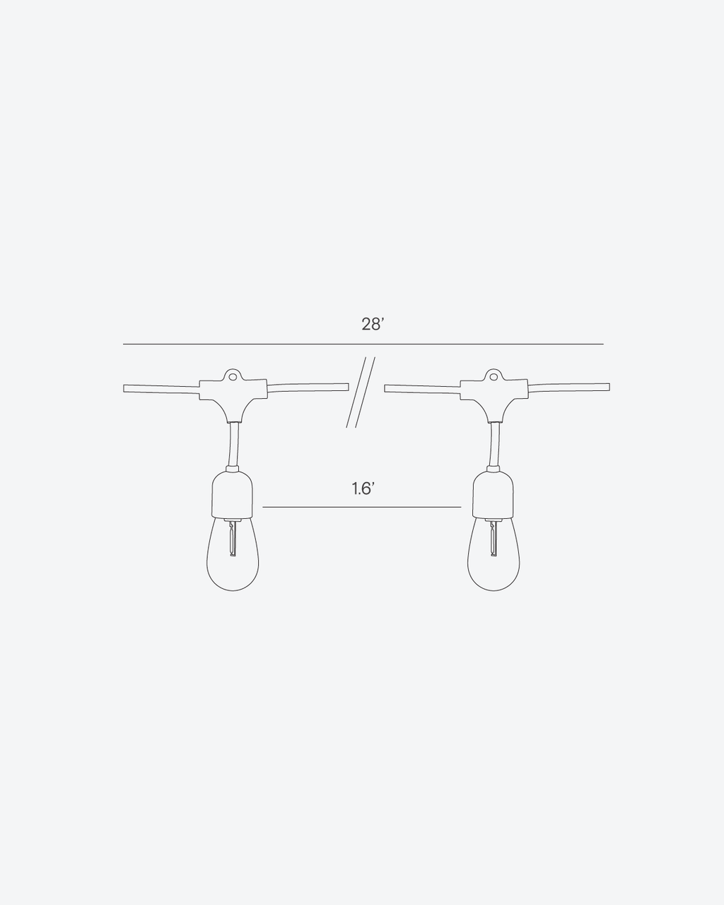 Glow Solar Hanging String Lights Brightech
