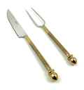 Stainless Steel Carving Set with Golden Handle Vibhsa