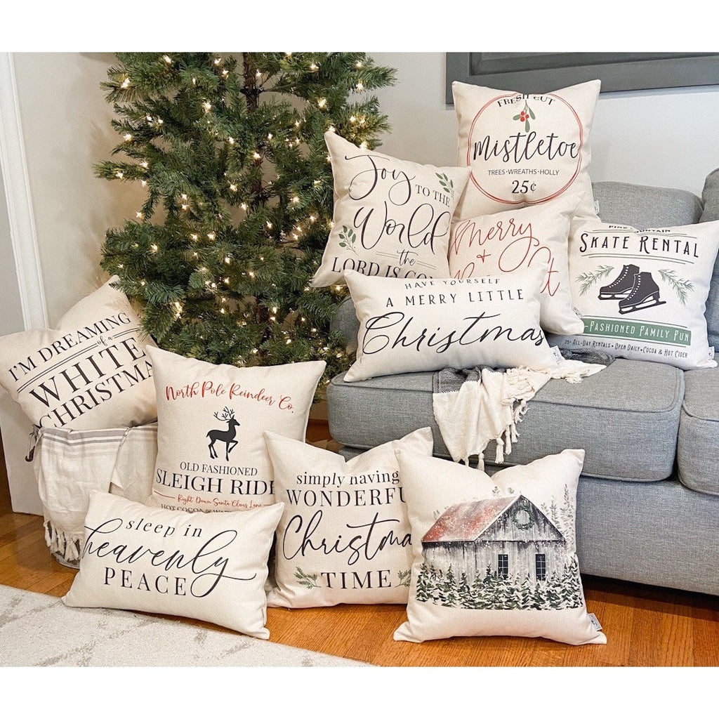 Jingle all the Way #2 Pillow Cover — Fits 18x18 Insert Cotton and Crate