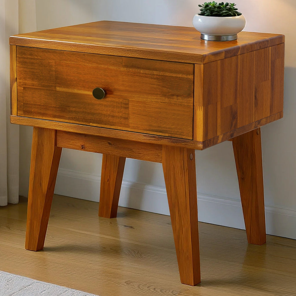 Sofia Solid Wood Nightstand Megsu