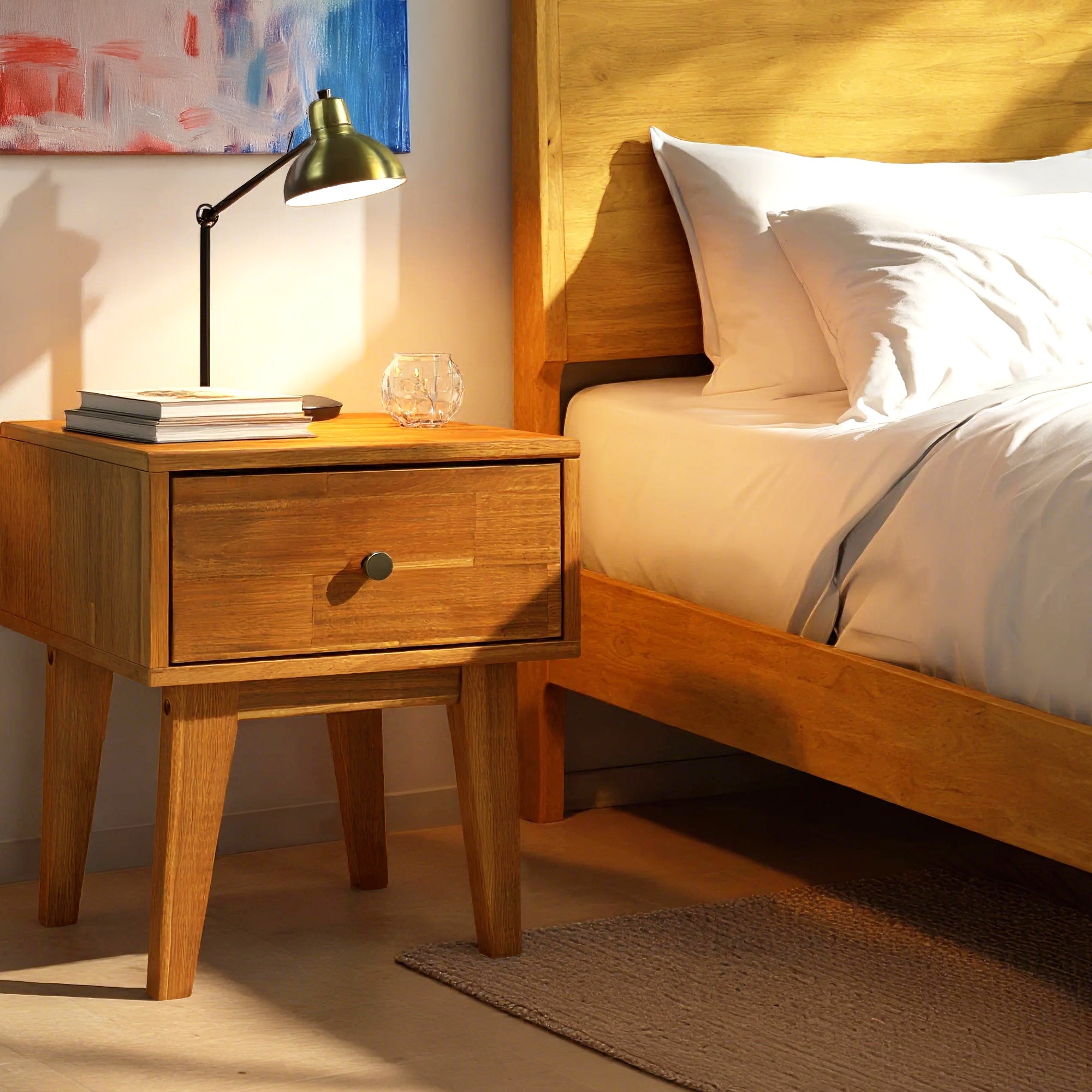 Sofia Solid Wood Nightstand Megsu