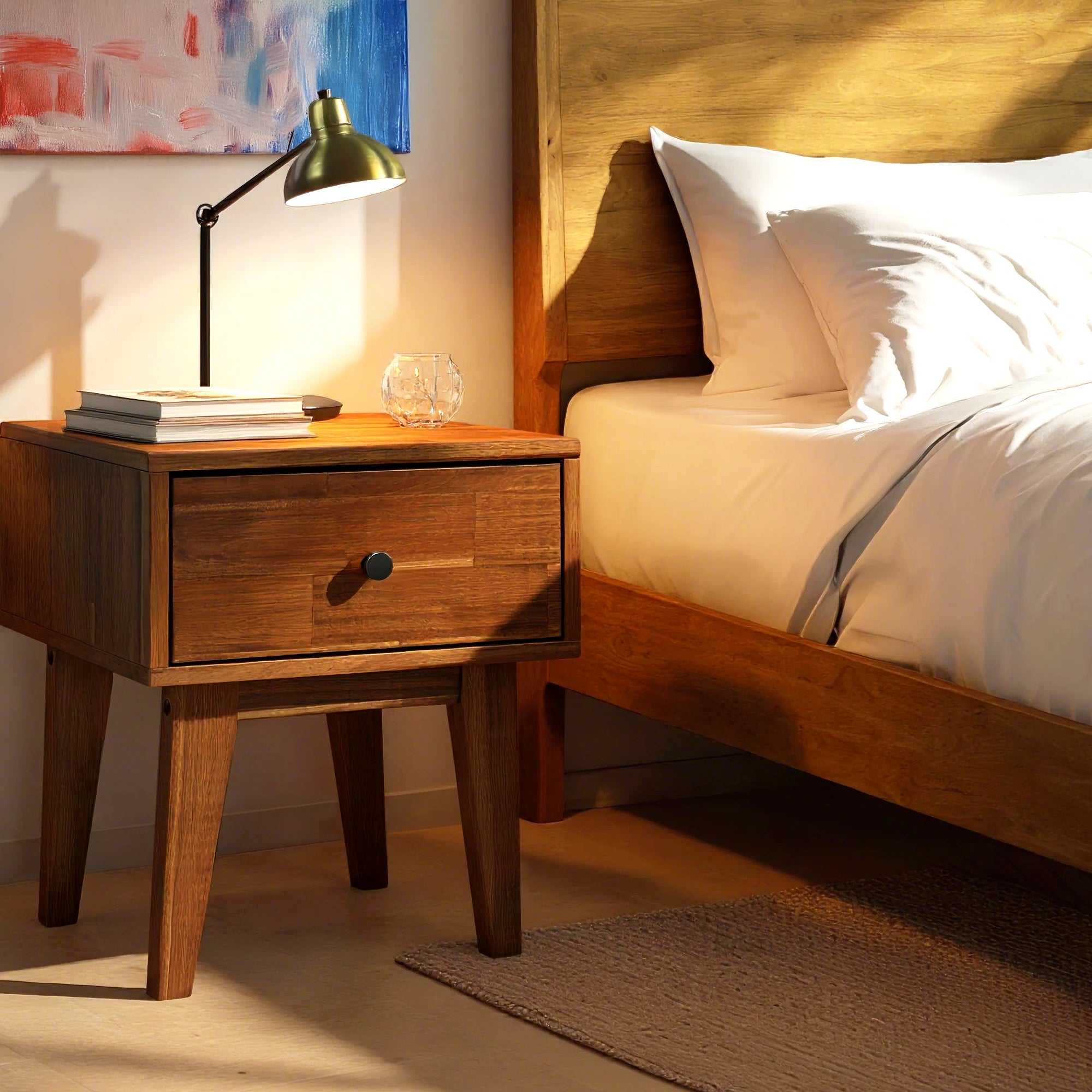Sofia Solid Wood Nightstand Megsu