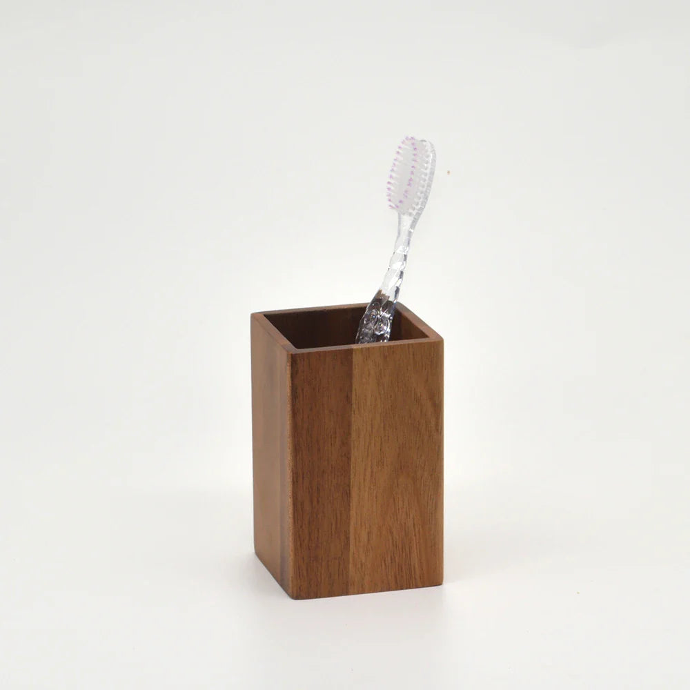 Acacia Wood Bathroom Accessories Set : MODISH HOME LAB :