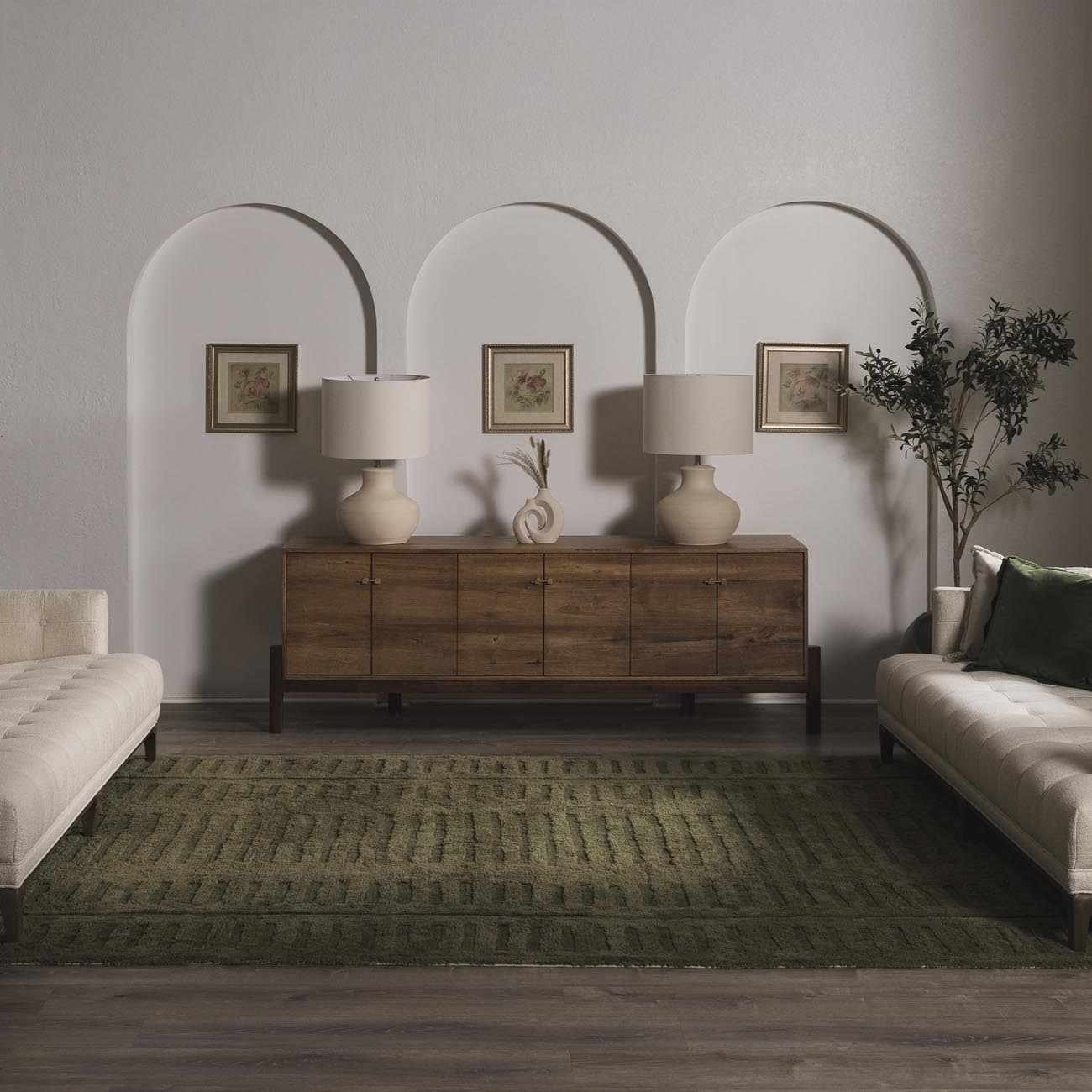 Washable Wool Rug - Green - Clearance Boutique Rugs