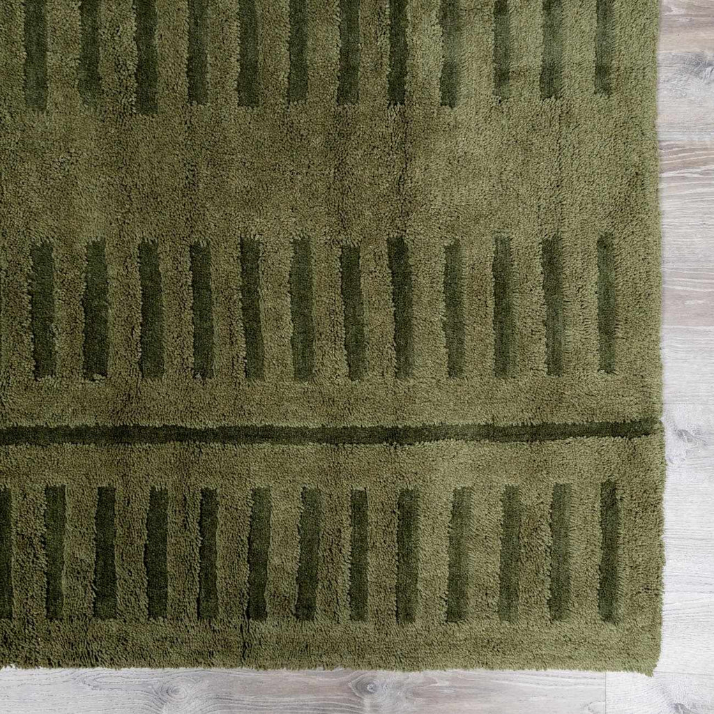 Washable Wool Rug - Green - Clearance Boutique Rugs