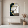 Hand Sculptured Arch Wall Mirror – Tatiana Glen | Crescent Tide Tatiana & Glen