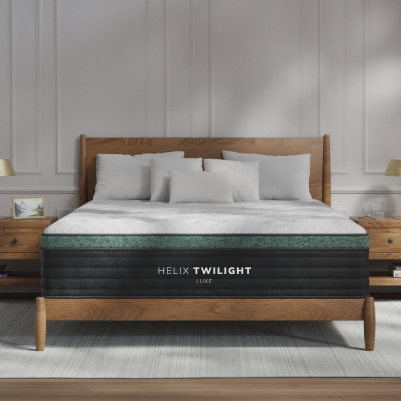 Helix Twilight Luxe Firm Mattress with GlacioTex™ Cooling Cover – Side Sleeper Pressure Relief The Sleep Loft - Online Mattress Showroom