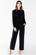Straight Leg Pants in Pima Cotton