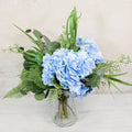 Real Touch Triple Blue Hydrangea Bouquet Drop In Branches Designs