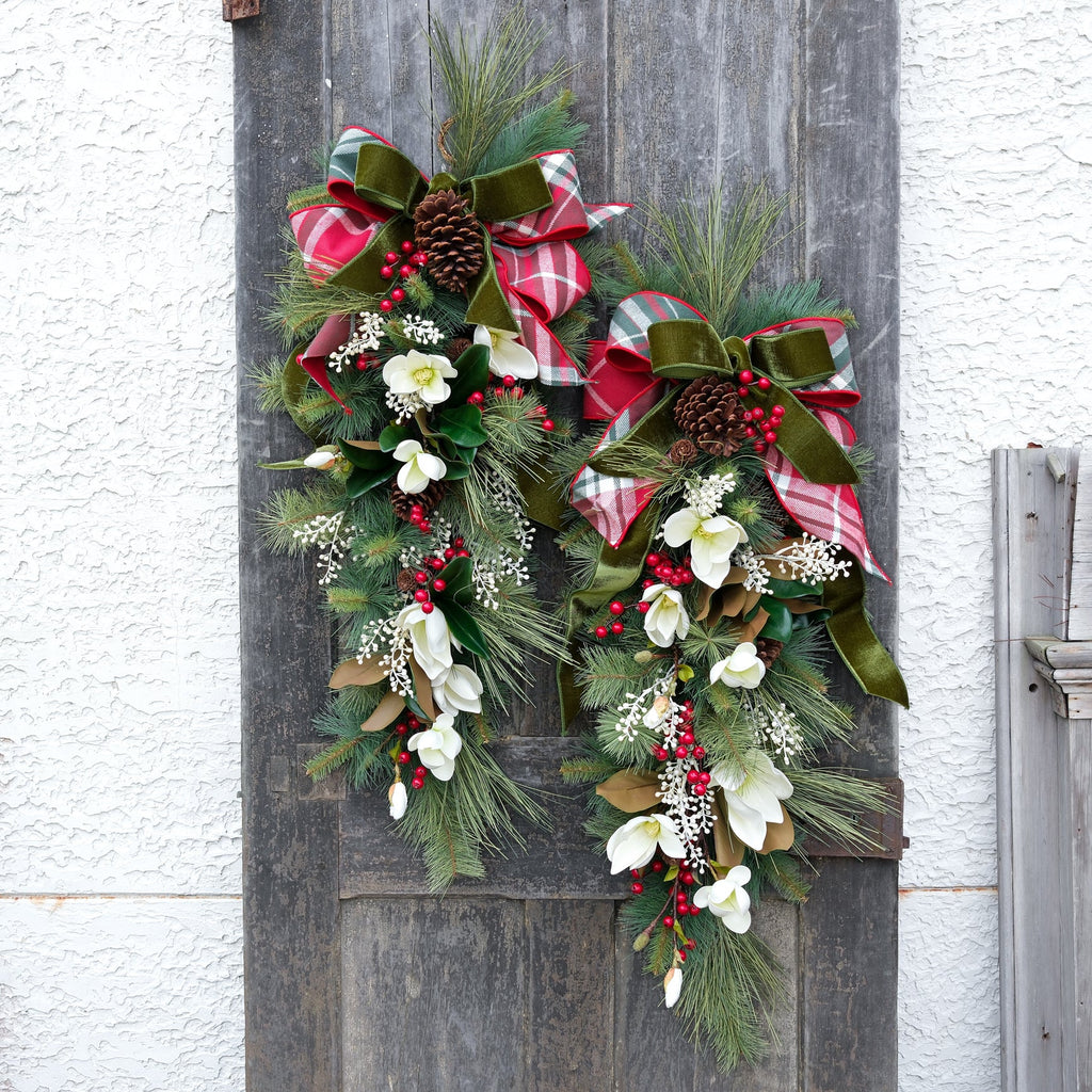 Sea Pines Holiday Down Drop with Bow Branches Designs