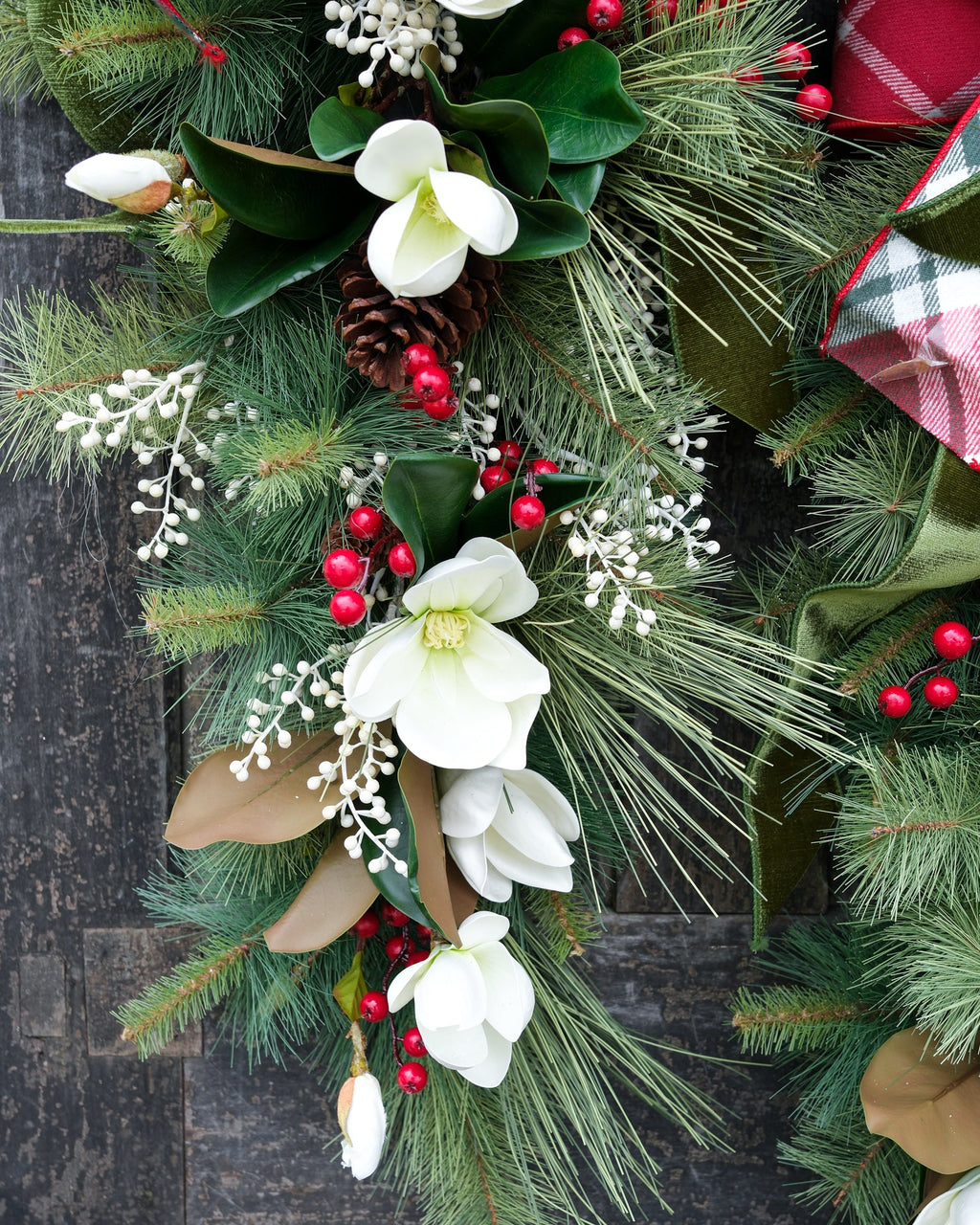 Sea Pines Holiday Down Drop with Bow Branches Designs