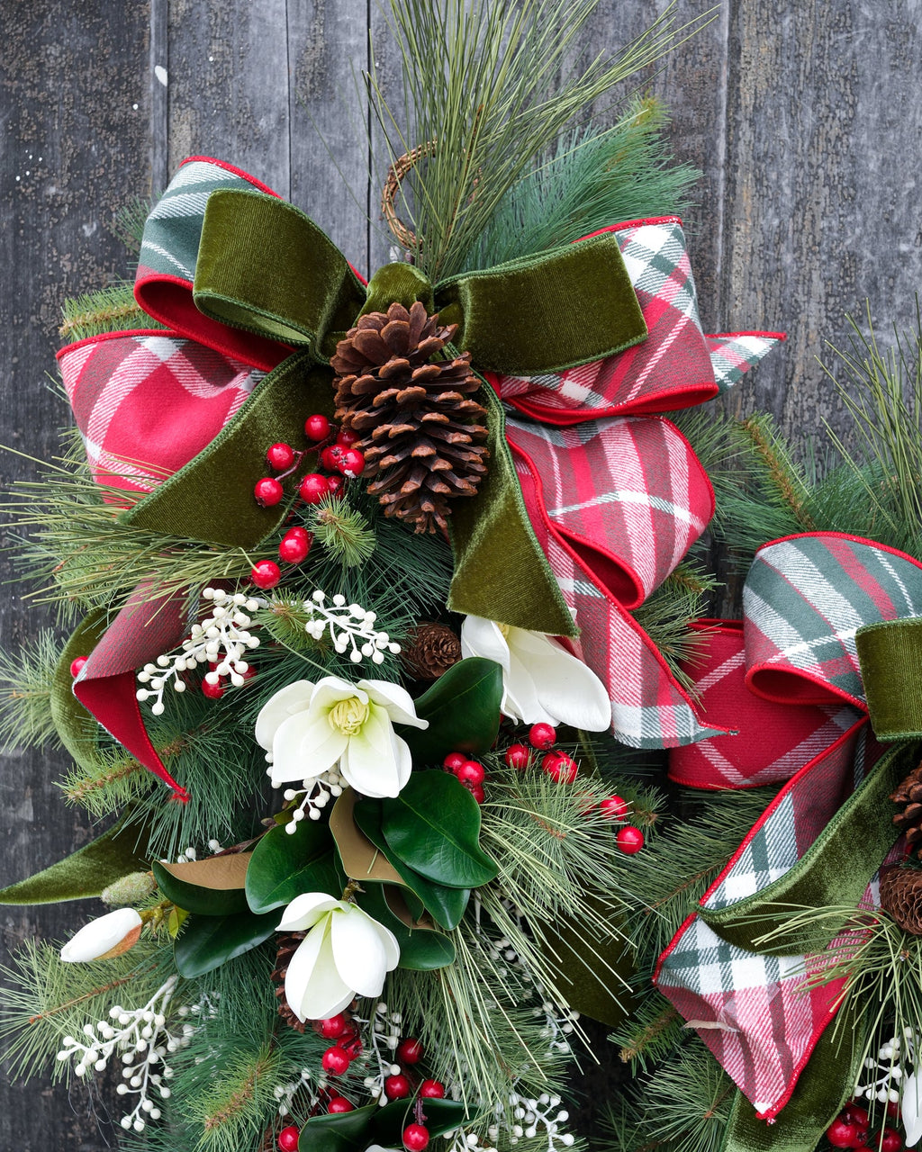 Sea Pines Holiday Down Drop with Bow Branches Designs